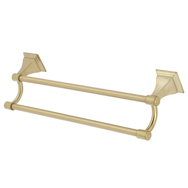 BAH612318BB Monarch 18" Dual Towel Bar, Brushed Brass